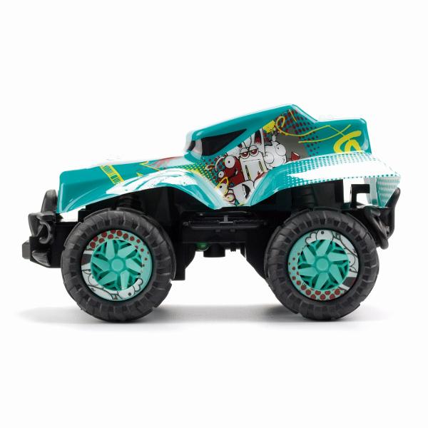 Masinutele cu telecomanda X-MONSTER si X-BEAST de la EXOST au un design urban nou si anvelope EXOST unice Masinutele ofera control complet al functiilor si al miscarilor cu transmisie de 24GHz construite la o scara de 134 Disponibile in 4 modele Functioneaza cu baterii 3XAA pentru vehicul - nu sunt incluse 2xAA pentru telecomanda nu sunt incluse Varsta recomandata 5