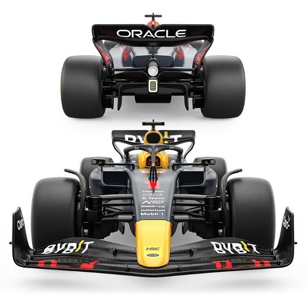Kitul de Asamblare RC Red Bull Racing RB19 de la Rastar este o jucarie spectaculoasa ideala pentru fanii Formulei 1 si pentru copiii care iubesc sa construiasca si sa se joace cu masinute controlate prin telecomanda Acest set DIY include 55 de piese din plastic care permit asamblarea unei replici detaliate a masinii RB19 la scara 116 model pilotat de echipa Oracle Red Bull Racing Dupa ce este asamblata masinuta devine complet functionala si poate fi controlata printr-o telecomanda moderna 