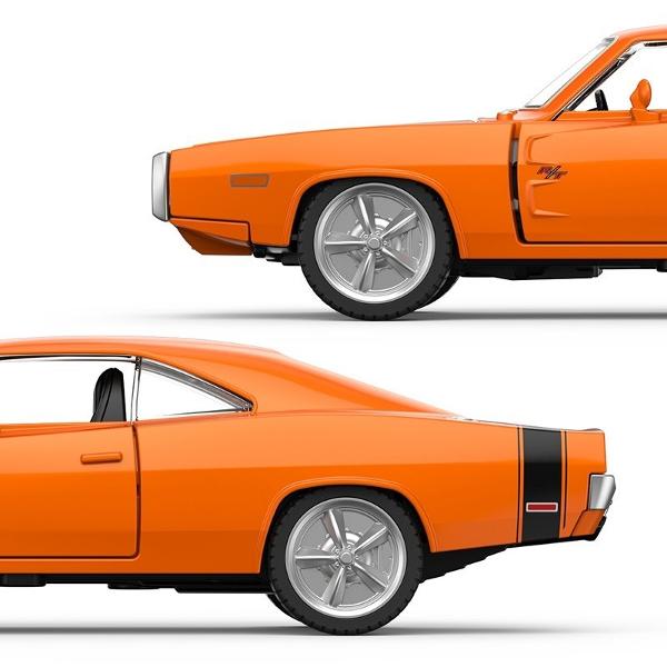 Masinuta are proportiile ideale pentru momente pline de distractie si amuzament Masinuta metalica Dodge Charger RT cu scara 1 la 36 are anvelope de cauciuc si un design detaliat interior-exterior realizat din material metalic turnat cu accesorii realizate din material plastic portiere de calitate superioara Copilul dumneavoastra se poate juca in voie cu masina metalica Dodge Charger RT cu scara 1 la 36 oferita de brandul international Rastar Nicio cursa nu este imposibil de castigat cu 