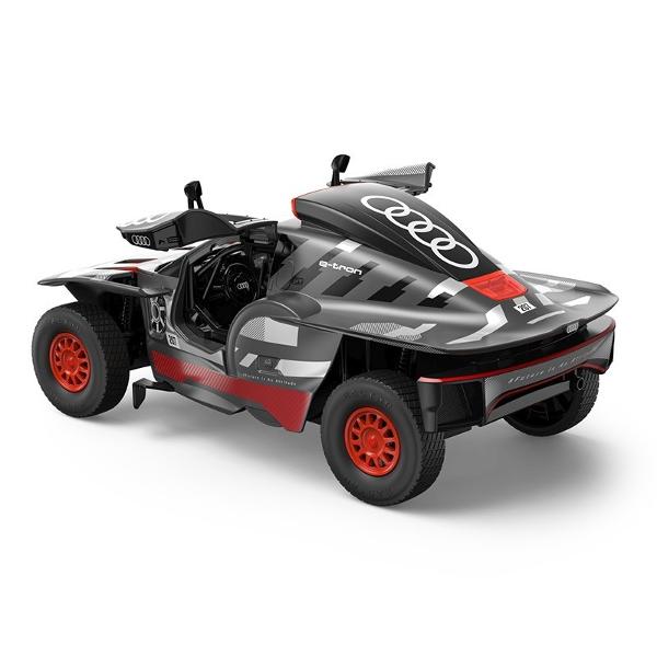 Masinuta AUDI RS Q E TRON scara 1 la 24 are proportiile ideale pentru momente pline de distractie si amuzament Masinuta metalica Audi RS Q E TRON scara 1 la 24 are anvelope de cauciuc si un design detaliat interior-exterior realizat din material metalic turnat cu accesorii realizate din material plastic portiere de calitate superioara Copilul dumneavoastra se poate juca in voie cu masina metalica Audi RS Q E TRON oferita de brandul international Rastar Nicio cursa nu este imposibil de 