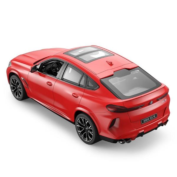 Copilul dumneavoastra se poate juca in voie cu masina cu telecomanda Bmw X6 M scara 1 la 14 oferita de brandul international Rastar Nicio cursa nu este imposibil de castigat cu acesta masinuta replica oficiala cu licenta a modelului original construita cu mare atentie la detalii Masinuta are proportiile ideale pentru momente pline de distractie si amuzament Masinuta functioneaza pe frecventa de 24GAlimentarea se face astfel  pentru masinuta sunt necesare 5 baterii tip AA  iar pentru 