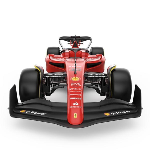 Copilul dumneavoastra se poate juca in voie cu masina cu telecomanda Ferarri F1-75 scara 1 la 12  oferita de brandul international Rastar Nicio cursa nu este imposibil de castigat cu acesta masinuta replica oficiala cu licenta a modelului original construita cu mare atentie la detalii Masinuta are proportiile ideale pentru momente pline de distractie si amuzament avand dimensiunile in centimetri dupa cum urmeaza  471710 Masinuta functioneaza pe frecventa de 24GAlimentarea se face 