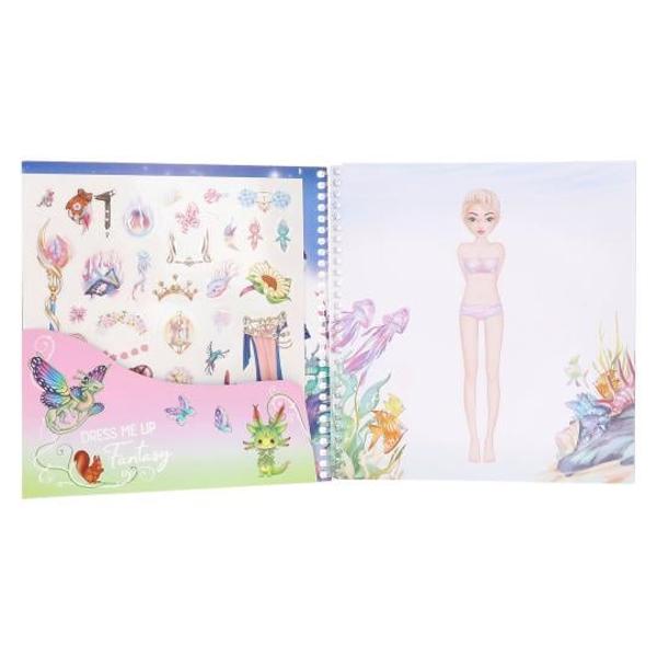 Autocolante pur &537;i simplu magice în TOPModel Dress Me Up Fantasy 24 de pagini de figurine a&537;teapt&259; s&259; fie transformate în creaturi fantastic de frumoase cu autocolantele de pe cele 11 foi de autocolante Cu legare practic&259; în spiral&259;