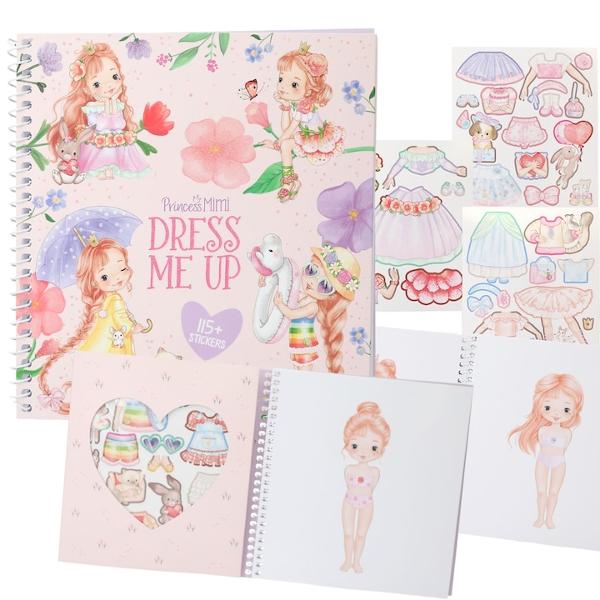 Cele mai frumoase tinute de printesa Pe 24 de pagini poti aduna tinute frumoase pentru Printesa Mimi cu autocolantele din zece foi de autocolante magic colorateInclus prietenii ei animale draguti