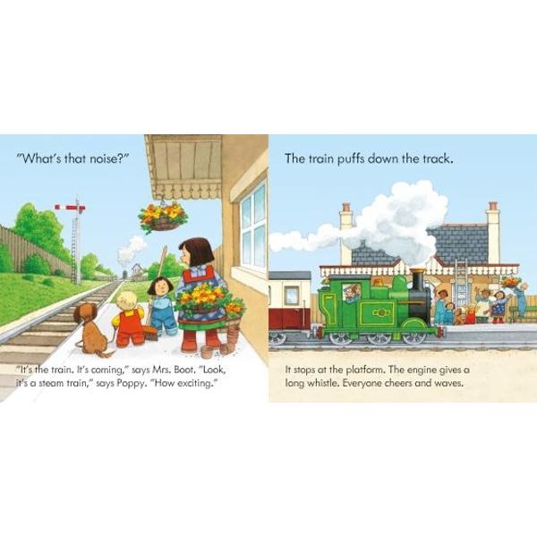 Join Poppy and Sam for a steam-train adventure with this delightful book and jigsaw Young train lovers can enjoy the story book and have fun completing the simple 9-piece jigsaws all featuring Stephen Cartwrights beautiful illustrations with the famous little yellow duck to spot in each one Jigsaws measure 17 x 17cm once complete&nbsp;