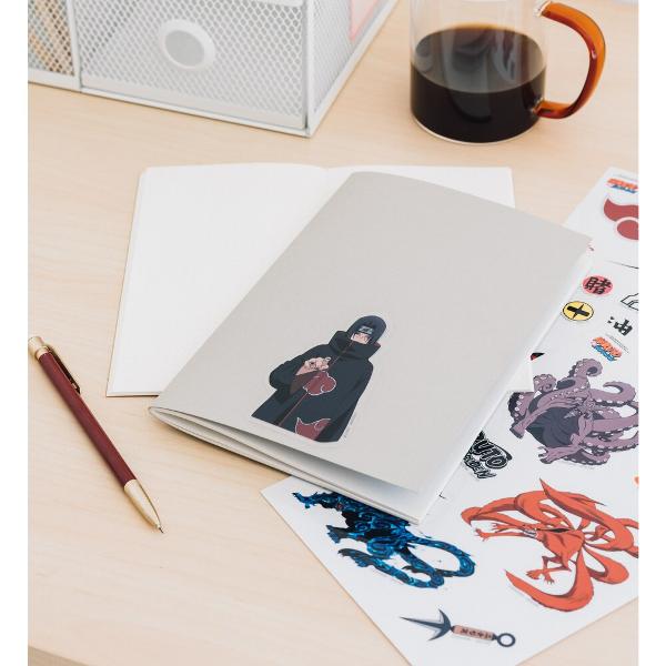 Set stickere Naruto 59 de abtibilduri rezistente la apa si reutilizabile 4 pagini Vrei sa iti personalizezi laptopul bicicleta jurnalul caietele valizaskateboardul sau oricare alt obiect Iti oferim aceasta oportunitate cu acest set de stickere Naruto produs licentiatPachetul include mai multe abtibilduri in diferite culori si modeleSunt rezistente la apa si se pot reutiliza Suprafata pe care se lipesc aceste stickere trebuie sa fie curatata si uscata