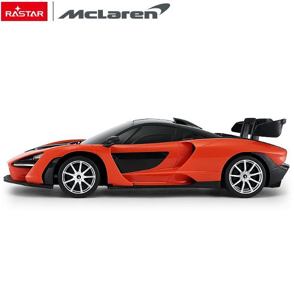 Copilul dumneavoastra se poate juca in voie cu masina cu telecomanda McLaren Senna scara 1 la 18 oferita de brandul international Rastar Nicio cursa nu este imposibil de castigat cu acesta masinuta replica oficiala cu licenta a modelului original construita cu mare atentie la detalii Masinuta are proportiile ideale pentru momente pline de distractie si amuzament avand dimensiunile in centimetri dupa cum urmeaza  26311971Masinuta functioneaza pe frecventa de 24GAlimentarea se face 