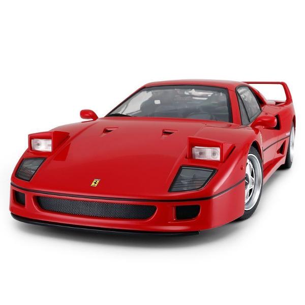 Copilul dumneavoastra se poate juca in voie cu masina cu telecomanda Ferrari F40 scara 1 la 14 oferita de brandul international Rastar Nicio cursa nu este imposibil de castigat cu acesta masinuta replica oficiala cu licenta a modelului original construita cu mare atentie la detalii Masinuta are proportiile ideale pentru momente pline de distractie si amuzamentMasinuta functioneaza pe frecventa de 24GAlimentarea se face astfel  pentru masinuta sunt necesare 5 baterii tip AA  iar pentru 