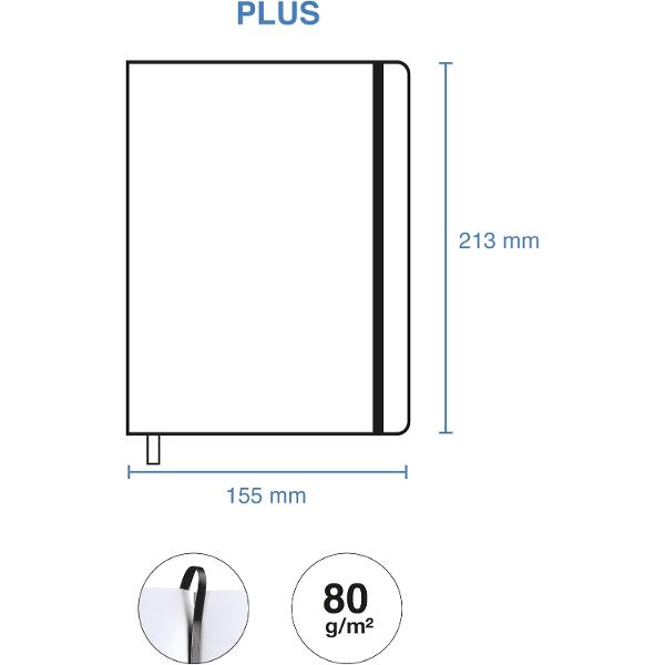 Agenda Miquelrius Plus 155x213 mm datata saptamanal Chester Black MR22672