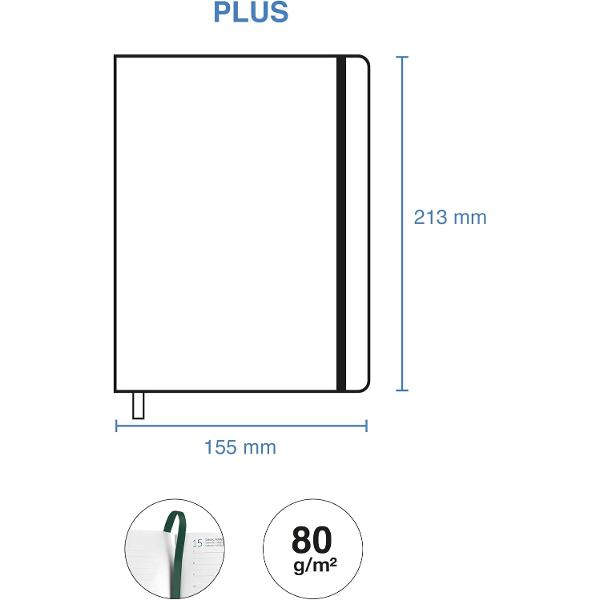 Agenda cu spira Miquelrius Plus 155x213 mm datata zilnic Mini Garden Natura MR22722