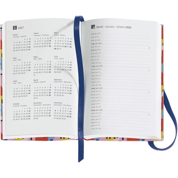 Agenda Miquelrius Passport 90x140 mm datata zilnic Houses Graphic CAT MR31293