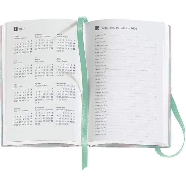 Agenda Miquelrius Passport 90x140 mm datata zilnic Gradient Graphic MR31287