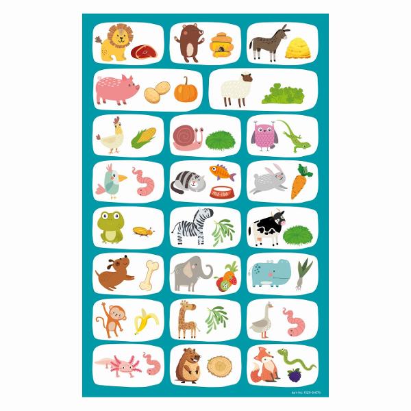 Happi Hobbi  prezinta aceasta jucarie magnetica cu animale educativa si distractiva care ii introduce pe copii in lumea fascinanta a animalelor Setul contine 41 de magneti din carton si o plansa magnetica ce se introduce in taieturile laterale ale cutiei transformand-o intr-o &bdquotabla&rdquo interactiva pe care copilul poate muta piesele cu usurinta creand scenarii originale si povestiri pline de imaginatie Fiecarui animalut ii corespunde un habitat si un tip de hrana pe care 