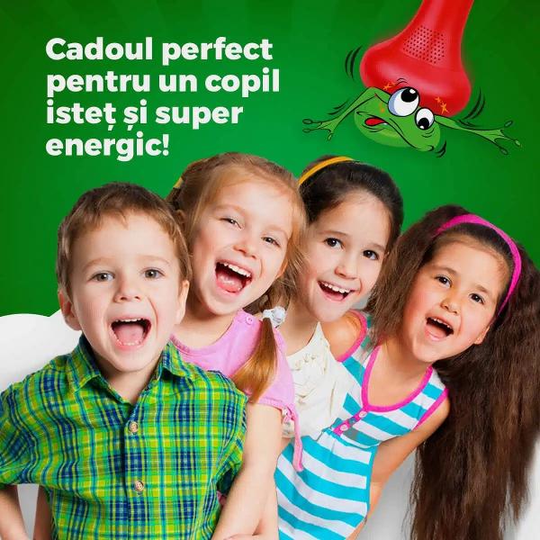 Distrac&539;ie mi&537;care &icirc;nv&259;&539;are Le experimentezi pe toate cu Zbeng Un joc super distractiv care antreneaz&259; reflexele corpul &537;i minteaJocul Zbeng este conceput special pentru ca micii exploratori s&259; &icirc;&537;i consume energia infinit&259; &icirc;ntr-un mod constructiv&nbsp;Jocul con&539;ine 10 jetoane ilustrate cu numere fructe animale &537;i culori &537;i un dispozitiv special &ndash; Zbeng &ndash; care spune comenzile 