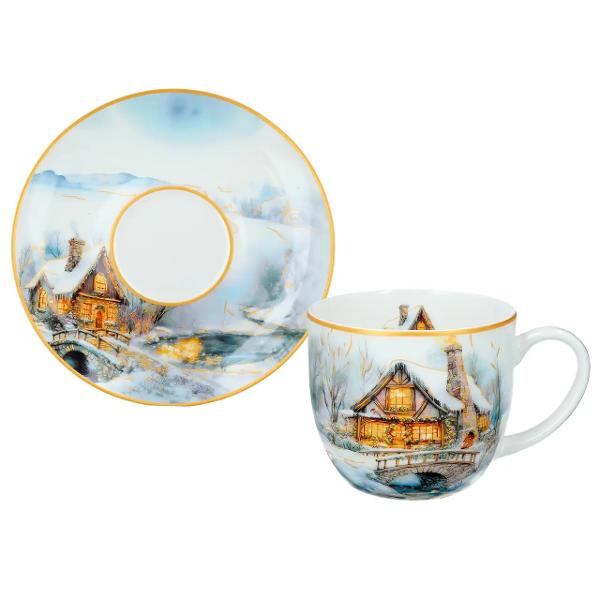 Savureaz&259; o ceasca de ceai sau ciocolat&259; cald&259; &icirc;n serile reci de iarn&259; cu acest elegant set de dou&259; ce&537;ti din por&539;elan cu farfurioare asortate decorat cu motive festive care evoc&259; magia s&259;rb&259;torilor Designul inspirat de iarn&259; &537;i Cr&259;ciun transform&259; rutina zilnic&259; &icirc;ntr-un moment de s&259;rb&259;toare &537;i c&259;ldur&259; sufleteasc&259;ul data-start588 