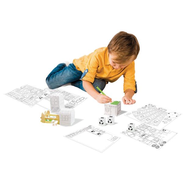Descopera lumea fascinanta a ingineriei cu PRIMUL MEU SET DE INGINERIE CONSTRUIESTE UN ORAS Conceput pentru micii exploratori curiosi acest set educativ ofera o introducere practica si distractiva in principiile de baza ale ingineriei Perfect pentru copiii care adora sa construiasca sa demonteze lucruri si sa inteleaga cum functioneaza acestea Pregateste-te sa devii un adevarat inginer si sa-ti transformi ideile in realitate Continutul kitului agrafe de hartie benzi de cauciuc paie de 