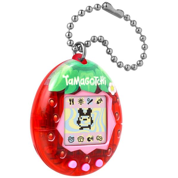 Jucaria Tamagotchi Bandai readuce experience clasica a animalutului virtual intr-o versiune imbunatatita inspirata din a doua generatie Tamagotchi Cu design iconic in forma de sau si ecran alb-negru acest model permite cresterea si ingrijirea unui personaj virtual fiecare decizie influentand evolutia si personalitatea acestuia Prin comenzi simple utilizatorul poate hrani juca curata si disciplina animalutul avand acces la functii suplimentare precum jocuri extinse si personaje noi 