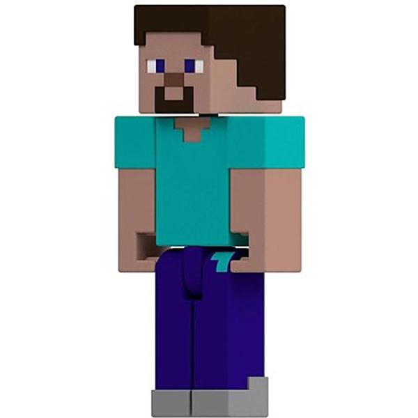 Creeaza exploreaza si supravietuieste cu figurile Minecraft Aceste figurine de actiune au fost create in mod autentic folosind designul pixelat al jocului video asa ca sunt grozave pentru joc si afisare Articulatiile mobile permit personajelor emblematice sa atinga ipostaze de actiune Fiecare figurina vine cu o piesa Build A Portal Jucatorii le pot colecta pe toate pentru a construi un portal complet Minecraft End care este de doua ori mai inalt decat figura Este un cadou grozav pentru 
