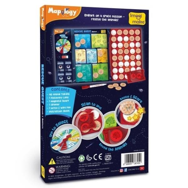 O misiune de salvare captivanta - Un lider militar malefic a capturat 40 de specii de animale din cele 7 habitate ale Pamantului - pajiste padure padure tropicala desert ocean zona arctica si plaja - si le-a transportat pe planeta sa Jucatorii isi asuma rolul unei echipe de salvare de elita calatorind pe aceasta planeta pentru a recupera animalele si a le readuce in habitatele lor naturale inainte ca misiunea sa esuezeJocul in Limba Engleza Rescue Quest - Animale si Habitate 