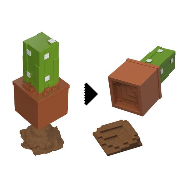 Colectia Minecraft Mini Mode Mining include un set de jucarii care va captiva imaginatia copiilor Fiecare set contine un container o figurina un accesoriu si nisip modelabil Figurinele Mini Mode sunt disponibile in diferite ipostaze amuzante si sunt fidele designului pixelat specific jocului Minecraft Aceste figurine vor aduce jocul preferat al copiilor direct in mana lor Pot fi colectionate si pot fi utilizate pentru a crea povesti palpitante si aventuri nebanuite Containerele tematice 
