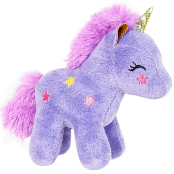 Acest unicorn de plus este creat pentru a aduce magie in fiecare clipa de joaca Fin la atingere si atent lucrat devine rapid jucaria preferata a copiilor datorita designului sau fermecator Detaliile brodate precum stelutele delicate si expresia blanda ii ofera o nota calda si prietenoasa invitand la joaca imaginativa sau la momente linistite de relaxare Cornul stralucitor adauga un accent fantasy transformand fiecare poveste intr-o aventura plina de farmec Cu o dimensiune de 13 cm 