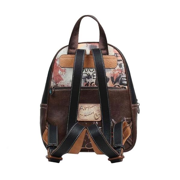 Rucsac dama Janet Art Gallery 25x12x25cm TV000080Material material textil si piele ecologica