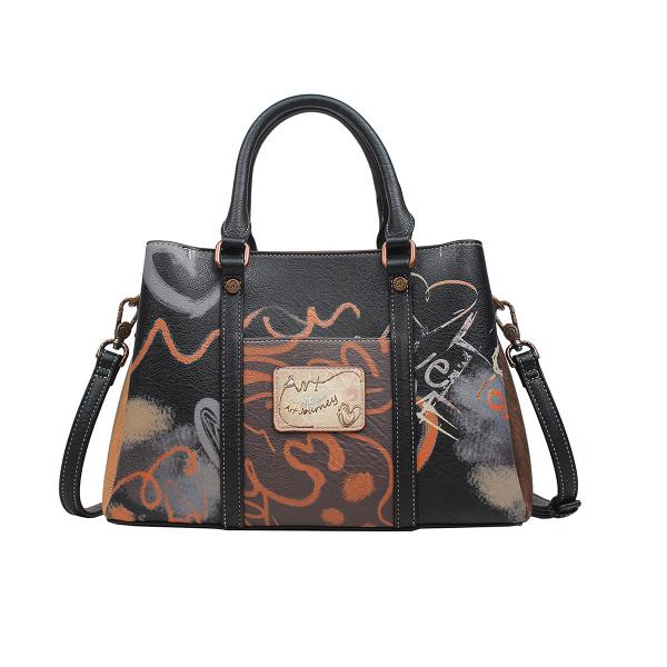 Geanta dama Janet Art Gallery 30x11x20 cm TV000149Material material textil si piele ecologica