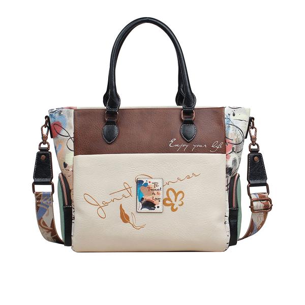 Geanta dama de umar Janet 39x14x28 cm TV000123Material material textil si piele ecologica