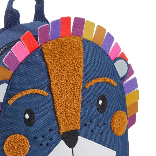 Compact u&537;or &537;i prietenos cu mediul&nbsp;ghiozdanul mini King of Jungle de la Miquelrius&nbsp;este perfect pentru cei mici afla&539;i la gr&259;dini&539;&259; Realizat din&nbsp;poliester reciclat acest model sprijin&259; un stil de via&539;&259; sustenabil oferind &icirc;n acela&537;i timp un design colorat &537;i atractiv pentru 