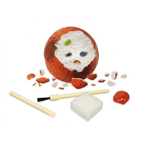 Folose&537;te uneltele pentru a s&259;pa &icirc;n globul de ipsos reprezentand planeta Marte &537;i pentru a descoperi 6 pietre reale obsidian cristal de cuart jad ochi de tigru sodalit si jad rosuInclude Glob din ipsos reprezentand planeta Marte 6 pietre dalt&259; pensul&259; burete &537;i instruc&539;iuni colorateDimensiunile ambalajului 0950 x 0950 x 1330 cmVarsta recomandata 8 aniAvertismente Doar pentru copiii cu v&acirc;rsta 