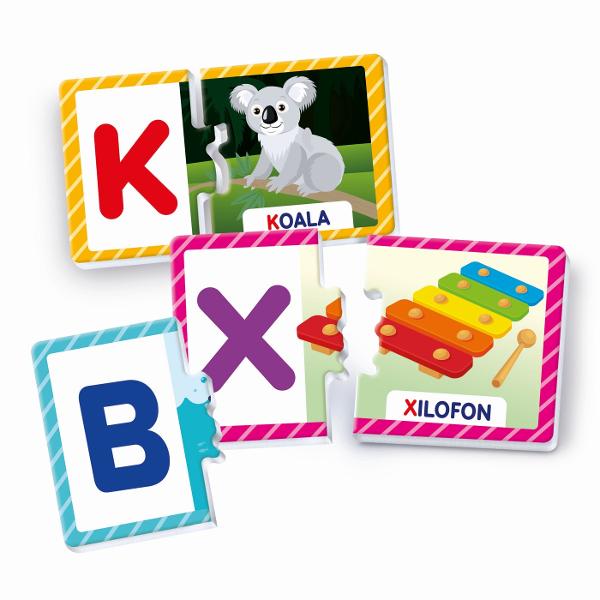 &bdquoAGERINO DE LA A LA Z Un joc educativ format din piese de puzzle cu litere si lucruri care incep cu aceeasi litera astfel incat copiii sa invete alfabetul si sa faca legatura litera-cuvantMai mult de indata ce copilul este familiarizat cu literele poate incepe sa citeasca cuvintele litera cu litera descoperind astfel cuvantul magic al lecturiiValori dezvoltate logica cunostinte despre lume autonomia sociabilitatea memoria limba straina aptitudinile motorii Toate jocurile 