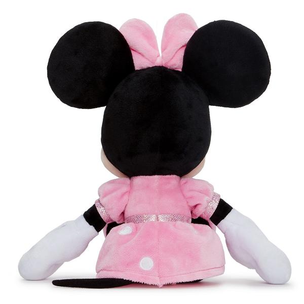 Stim ca primul cel mai bun prieten al celui mic este jucaria de plus cea alaturi de care descopera lumea si doarme linistit noaptea Minnie Mouse este prietena lui Mickey Mouse Are o personalitate placuta si este recunoscuta pentru colectia ei de funde mari de diferite culori pe care le pune pe cap Aceasta jucarie de plus este fabricata dintr-un material de calitate rezistent si in conformitate cu cerintele de calitate Disney Dimensiunea ei este de 35 de centimetri