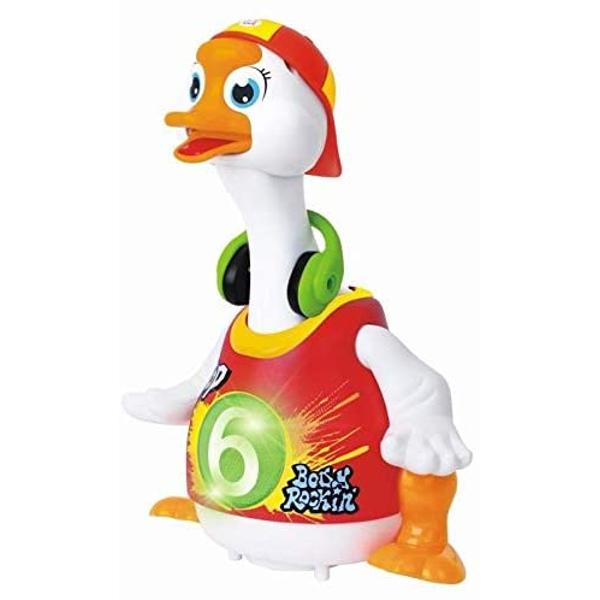 Ratoiul dansator Hola Hip-Hop isi misca gatul in timp ce canta Pentru a-l opri din dans trebuie sa-l prinzi de gat dar bland iar acesta va incepe sa protesteze Dansul imbunatateste stabilitatea increderea si echilibrul corpului Ratoiul are o functie miscatoare universala permitandu-i sa se deplaseze chiar daca i-ar aparea ceva in calea sa in timpul dansului ii motiveaza pe copil sa-l imite si sa-l urmeze exercitandu-si abilitatile motorii si dezvoltarea muschilor Cand il ridici pe gat 