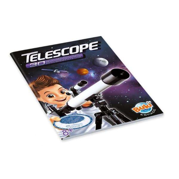 Acest telescop vine cu o list&259; de instruc&539;iuni cu 30 de activit&259;&539;i pentru a-i ajuta pe copii s&259; descopere cerul &icirc;nstelat planetele &537;i peisajul selenarAccesorii incluse obiectiv de 6x25 mm lentil&259; Barlow 23X o hart&259; cu cerul pentru a-I ajuta pe copii s&259; se ghidezeCaracteristicidiametrul lentilei de 50 mm2 oculare care se pot schimba unul de 20 mm &537;i unul de 4 