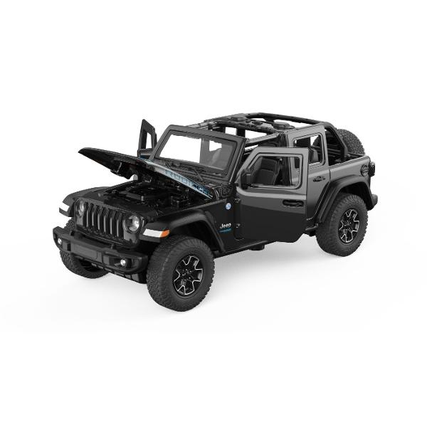 Masinuta are proportiile ideale pentru momente pline de distractie si amuzament Masinuta metalica Jeep Wrangler Rubicon 4XE Negru cu scara 1 la 32 are anvelope de cauciuc si un design detaliat interior-exterior realizat din material metalic turnat cu accesorii realizate din material plastic portiere de calitate superioara Copilul dumneavoastra se poate juca in voie cu masina metalica Jeep Wrangler Rubicon 4XE Negru cu scara 1 la 32 oferita de brandul international Rastar Nicio cursa nu este 