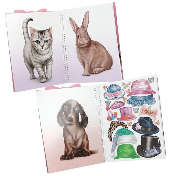 Aten&539;ie la dr&259;g&259;l&259;&537;enie Cartea cu stickere TOPModel &bdquo;Animale Dr&259;gu&539;e&rdquo; are 24 de pagini cu animale mici frumos ilustrate precum c&acirc;ini pisici iepuri &537;i &537;oareci care pot fi &icirc;nfrumuse&539;ate cu o mul&539;ime de stickere 7 pagini Cu legare spiralat&259; practic&259;