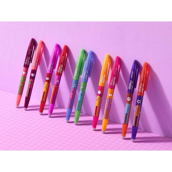 Roller Pilot FriXion Best Friends &ndash; Edi&539;ie limitat&259; cerneal&259; albastr&259; 07 mmDescoper&259;&nbsp;Pilot FriXion Best Friends un roller cu design creativ &537;i personaje simpatice parte dintr-o edi&539;ie limitat&259; care aduce mai mult&259; personalitate fiec&259;rei pagini Ideal pentru &537;coal&259; birou sau hobby-uri combin&259; distrac&539;ia cu func&539;ionalitateabr 