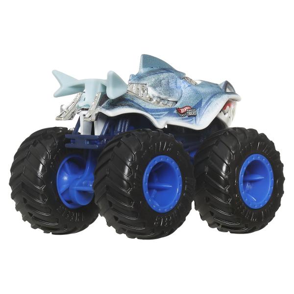 Colectioneaza masinutele Hot Wheeels gigantice pentru numeroase cascadorii Striviti competitia cu masinuta de baza 164 are motoare puternice de frecare si actiuni feroce pe roti acesti monstri sunt de neoprit Fiecare se vinde separat in functie de disponibilitate Culorile si decoratiunile pot varia  Acest pachet contine personajul Great Bite