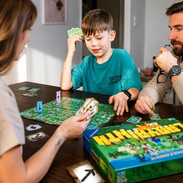 Jocul Labirint Minecraft o aventura pixelata intr&8209;un labirint nebun Este un joc de familie plin de emotie in care jucatorii strabat coridoare aflate in continua schimbare proiectate in stilul celebrului joc video In acest labirint care se misca neincetat nimic nu ramane la locul sau asa ca participantii trebuie sa manevreze inteligent placile pentru a crea noi cai a explora lumea si a ajunge la personajele si obiectele ascunse Fiecare tura schimba configuratia plansei deschizand 