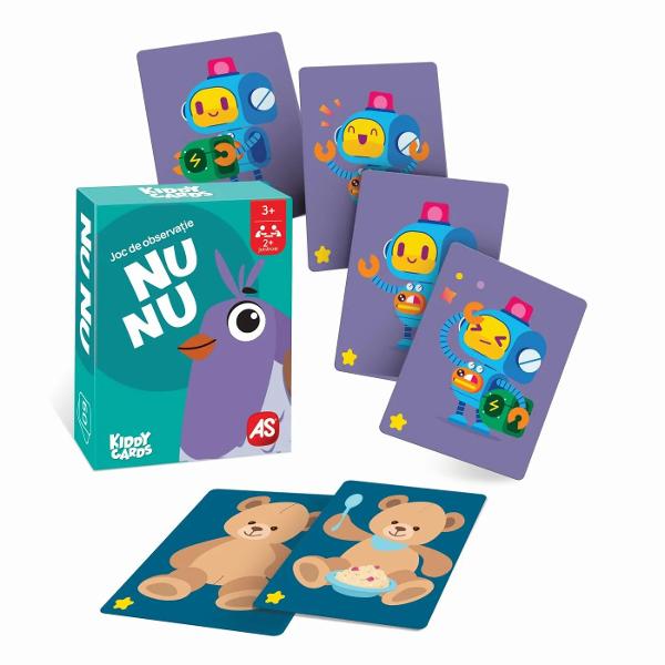 Kiddy Cards este un joc de carti educativ pentru copii conceput pentru a imbina distractia cu dezvoltarea abilitatilor cognitive Are propriul tip de mecanica de joc precum memorie viteza observatie sau strategie fiind adaptate varstei recomandate si potrivite pentru minimum 2 jucatori Regulile sunt simple si usor de inteles ceea ce permite invatarea rapida si implicarea activa a copiilor Jocul contribuie la dezvoltarea atentiei concentrarii gandirii logice si a interactiunii 