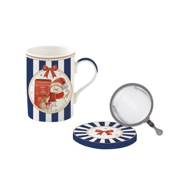 Bucur&259;-te de magia s&259;rb&259;torilor de iarn&259; cu aceast&259; can&259; elegant&259; din por&539;elan din colec&539;ia Cozy Christmas de la Easy Life Cu un design festiv decorat &icirc;n culori tradi&539;ionale de Cr&259;ciun cana este perfect&259; pentru momentele de relaxare al&259;turi de un ceai cald &537;i aromatRealizat&259; din por&539;elan cana este 