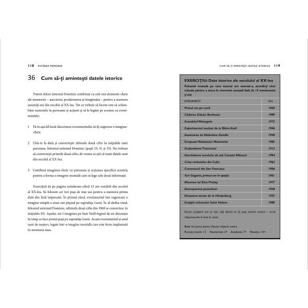 Cum s&259; dezvol&539;i o memorie de geniu s&259;pt&259;mân&259; cu s&259;pt&259;mân&259; con&539;ine 50 de modalit&259;&539;i dovedite prin care s&259; v&259; îmbun&259;t&259;&539;i&539;i memoria Urma&539;i pa&351;ii din aceast&259; carte pentru a avea o memorie mai bun&259;De opt ori campion mondial la memorie Dominic O’Brien v&259; ofer&259; cursul s&259;u complet de îmbun&259;t&259;&355;ire a memoriei – 