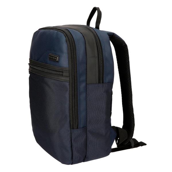 Rucsac Roll Road Stock - bretele ajustabile  ergonomice culoare albastru compartiment special pentru laptop dimensiune 27x36x12 cm material poliester 1 compartiment 1 buzunar frontal maner superior