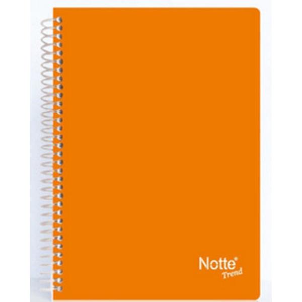 Caietul Notte Trend in format A4 cu spira este potrivit pentru orice activitate la scoala sau la birou pentru notite si sedinteCoperta acestuia este din Polipropilena transparenta iar fiecare caiet contine 80 de fileCaietul este dintr-o hartie de inalta calitate de 60 g si este prevazut cu spiraModelele de caiet cu spira 