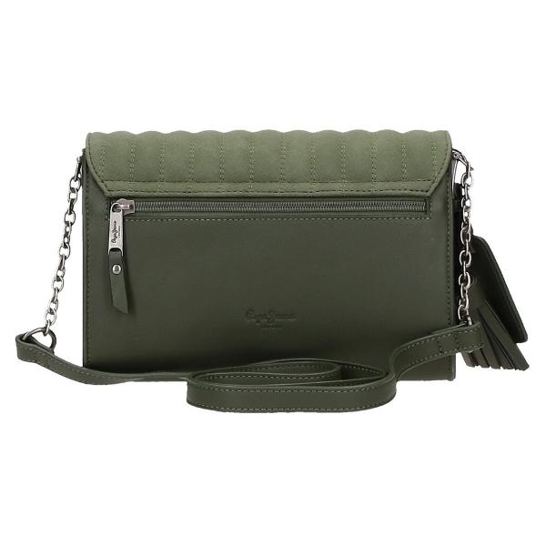  Geanta umar cu dimensiune 23x15x55 cm 2 compartimente pentru a mentine bagajele organizate bareta gentii este ajustabila pentru un confort sporit lungimea baretei este de aproximativ 70 cm culoare verde material piele ecologica inchidere cu capsa  clapa geanta poate fi transportata pe umar cu ajutorul baretei 3 buzunare interioare pentru depozitare accesorii si gadgeturi geanta are ca accesorii un breloc care completeaza designul si ciucure