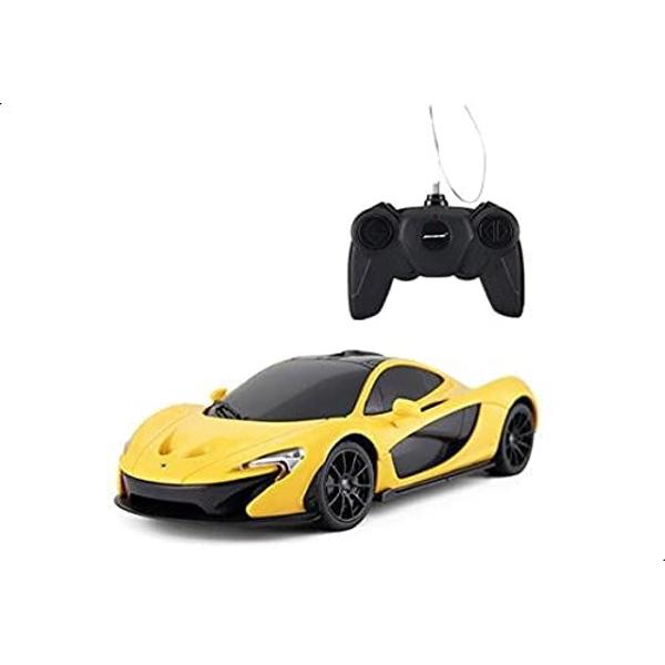 Copilul dumneavoastra se poate juca in voie cu masina cu telecomanda McLaren P1 scara 1 la 24 oferita de brandul international Rastar Nicio cursa nu este imposibil de castigat cu acesta masinuta replica oficiala cu licenta a modelului original construita cu mare atentie la detalii Masinuta are proportiile ideale pentru momente pline de distractie si amuzament avand dimensiunile in centimetri dupa cum urmeaza  2049274Masinuta functioneaza pe frecventa de 24GAlimentarea se face 