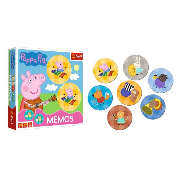 Memory este un joc popular de memorie si perceptie care a castigat inimile jucatorilor din intreaga lume De data aceasta Peppa Pig si prietenii ei te invita sa joci Pe casetele de carton veti gasi personaje ale unor desene animate iubite pentru copii intitulate Purcelusul Peppa Descoperiti Combina aceleasi ilustratii in perechi si distreaza-te cu Peppa