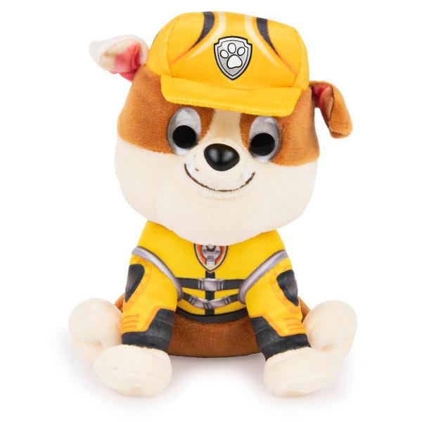 Catelusii curajosi de la Paw Patrol sub forma de animale de plus dragute de la marca GUND sunt gata sa salveze situatia Jucaria de plus Rubble de 15 cm poarta o uniforma tipica Paw Patrol El este un partener excelent pentru fiecare fan Paw Patrol Materialul de plus are o suprafata lavabila si este potrivit pentru copiii de la varsta de un an