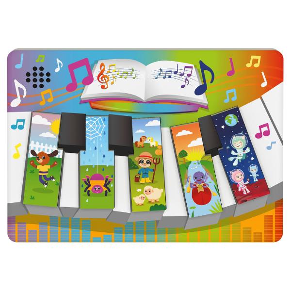 Puzzle din lemn in forma de pian cu sunete Piesele de puzzle din lemn durabile declanseaza note de pian Perfecte pentru mainile mici si ajuta la dezvoltarea abilitatilor de dexteritate Puzzle-urile sunt un instrument excelent de invatare care ii ajuta pe copii sa dezvolte abilitati cognitive precum recunoasterea culorilor si modelelor coordonarea ochi-mana potrivirea si multe altele Recomandat de la 3 ani in sus Necesita doua baterii AAA nu sunt incluse