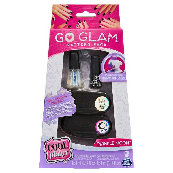 Noul salon de manichiura GoGlam GO GLAM Nail Stamper stampileaza modele pe unghii de orice dimensiune Este distractiv si usor sa creati manichiuri personalizate in cateva minute cu acest set de unghii Pur si simplu introduceti un model in masina vandut separat vopsiti-va unghiile cu stratul de baza si apasati pentru a stampila stampilati unghiile elegante in cateva minute Cu 2 modele elegante si o oja GO GLAM inclusa combinati si combinati pentru a va personaliza si exprima stilul 